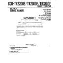 Sony CCD-TR2200E, CCD-TR2300E, CCD-TR3300E (serv.man2) Service Manual