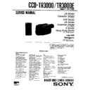Sony CCD-TR3000, CCD-TR3000E Service Manual