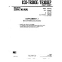 Sony CCD-TR303E, CCD-TR303EP (serv.man3) Service Manual
