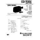 Sony CCD-TR305E Service Manual