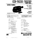 Sony CCD-TR323E, CCD-TR323EA, CCD-TR323EP, CCD-TR470E Service Manual