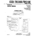 Sony CCD-TR330E, CCD-TR510E (serv.man6) Service Manual