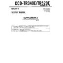 Sony CCD-TR340E, CCD-TR520E (serv.man2) Service Manual