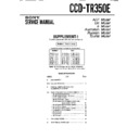 Sony CCD-TR350E Service Manual