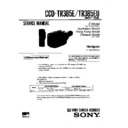 Sony CCD-TR385E, CCD-TR385EU Service Manual