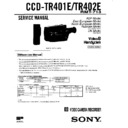 Sony CCD-TR401E, CCD-TR402E Service Manual