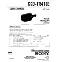 Sony CCD-TR410E Service Manual