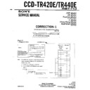 Sony CCD-TR420E Service Manual