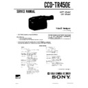 Sony CCD-TR450E Service Manual