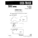 Sony CCD-TR45E (serv.man3) Service Manual