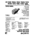 Sony CCD-TR480E, CCD-TR480EU, CCD-TR580E, CCD-TR580EU, CCD-TR670E, CCD-TR670EU, CCD-TR675E, CCD-TR680E, CCD-TR780E, CCD-TR880E Service Manual