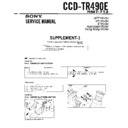 Sony CCD-TR490E (serv.man2) Service Manual