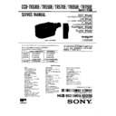 Sony CCD-TR530E, CCD-TR550E, CCD-TR570E, CCD-TR650E, CCD-TR750E Service Manual