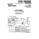 Sony CCD-TR590E (serv.man2) Service Manual