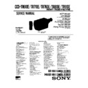 Sony CCD-TR610E, CCD-TR710E, CCD-TR760E, CCD-TR790E, CCD-TR810E, CCD-TR910E Service Manual