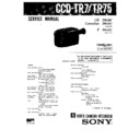 Sony CCD-TR7, CCD-TR75 Service Manual