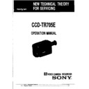 Sony CCD-TR705E (serv.man3) Service Manual