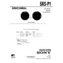 Sony CCD-TR705E, SRS-P1 Service Manual
