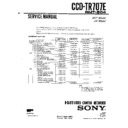 Sony CCD-TR707E (serv.man2) Service Manual