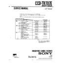 Sony CCD-TR707E Service Manual