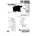 Sony CCD-TR805E Service Manual