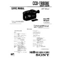 Sony CCD-TR808E Service Manual