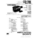 Sony CCD-TR8E (serv.man2) Service Manual
