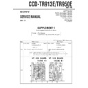 Sony CCD-TR913E, CCD-TR950E (serv.man2) Service Manual