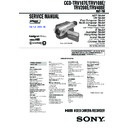 Sony CCD-TRV107E, CCD-TRV108E, CCD-TRV208E, CCD-TRV408E Service Manual