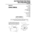 Sony CCD-TRV54E, CCD-TRV56E, CCD-TRV62, CCD-TRV64E, CCD-TRV72, CCD-TRV82, CCD-TRV94, CCD-TRV94E (serv.man2) Service Manual
