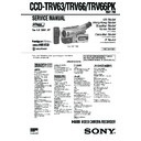 Sony CCD-TRV63, CCD-TRV66, CCD-TRV66PK Service Manual
