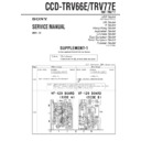 Sony CCD-TRV66E, CCD-TRV77E (serv.man3) Service Manual