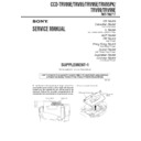ccd-trv89e, ccd-trv95, ccd-trv95e, ccd-trv95pk, ccd-trv99, ccd-trv99e (serv.man2) service manual