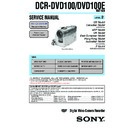 Sony DCR-DVD100, DCR-DVD100E (serv.man2) Service Manual