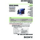 Sony DCR-DVD101, DCR-DVD101E, DCR-DVD91E Service Manual