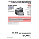Sony DCR-DVD110E, DCR-DVD115E, DCR-DVD310E, DCR-DVD410E, DCR-DVD610, DCR-DVD610E, DCR-DVD710, DCR-DVD710E, DCR-DVD810, DCR-DVD810E (serv.man3) Service Manual