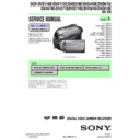 Sony DCR-DVD110E, DCR-DVD115E, DCR-DVD310E, DCR-DVD410E, DCR-DVD610, DCR-DVD610E, DCR-DVD710, DCR-DVD710E, DCR-DVD810, DCR-DVD810E Service Manual