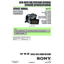 Sony DCR-DVD150E, DCR-DVD450E, DCR-DVD650, DCR-DVD650E, DCR-DVD850, DCR-DVD850E Service Manual