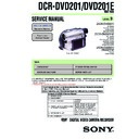 Sony DCR-DVD201, DCR-DVD201E Service Manual