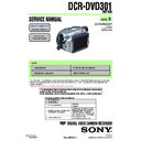 Sony DCR-DVD301 Service Manual