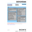 Sony DCR-DVD305 (serv.man3) Service Manual