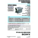 Sony DCR-DVD403, DCR-DVD403E, DCR-DVD803, DCR-DVD803E (serv.man2) Service Manual