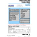 Sony DCR-DVD403, DCR-DVD403E, DCR-DVD803, DCR-DVD803E (serv.man3) Service Manual