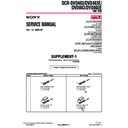 Sony DCR-DVD403, DCR-DVD403E, DCR-DVD803, DCR-DVD803E (serv.man4) Service Manual