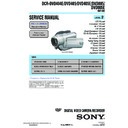 Sony DCR-DVD404E, DCR-DVD405, DCR-DVD405E, DCR-DVD805, DCR-DVD805E (serv.man2) Service Manual