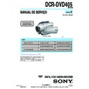 Sony DCR-DVD405 (serv.man2) Service Manual