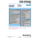 Sony DCR-DVD405 (serv.man3) Service Manual