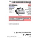 Sony DCR-DVD406E, DCR-DVD408, DCR-DVD408E, DCR-DVD506E, DCR-DVD508, DCR-DVD508E, DCR-DVD808, DCR-DVD808E, DCR-DVD908, DCR-DVD908E (serv.man4) Service Manual