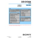 Sony DCR-DVD408 (serv.man3) Service Manual