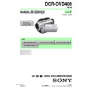 Sony DCR-DVD408 Service Manual